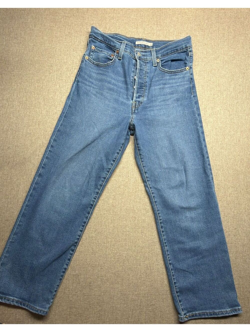 Levi’s Ribcage Straight Ankle Jeans Women’s Size 30 High Rise Medium Wash